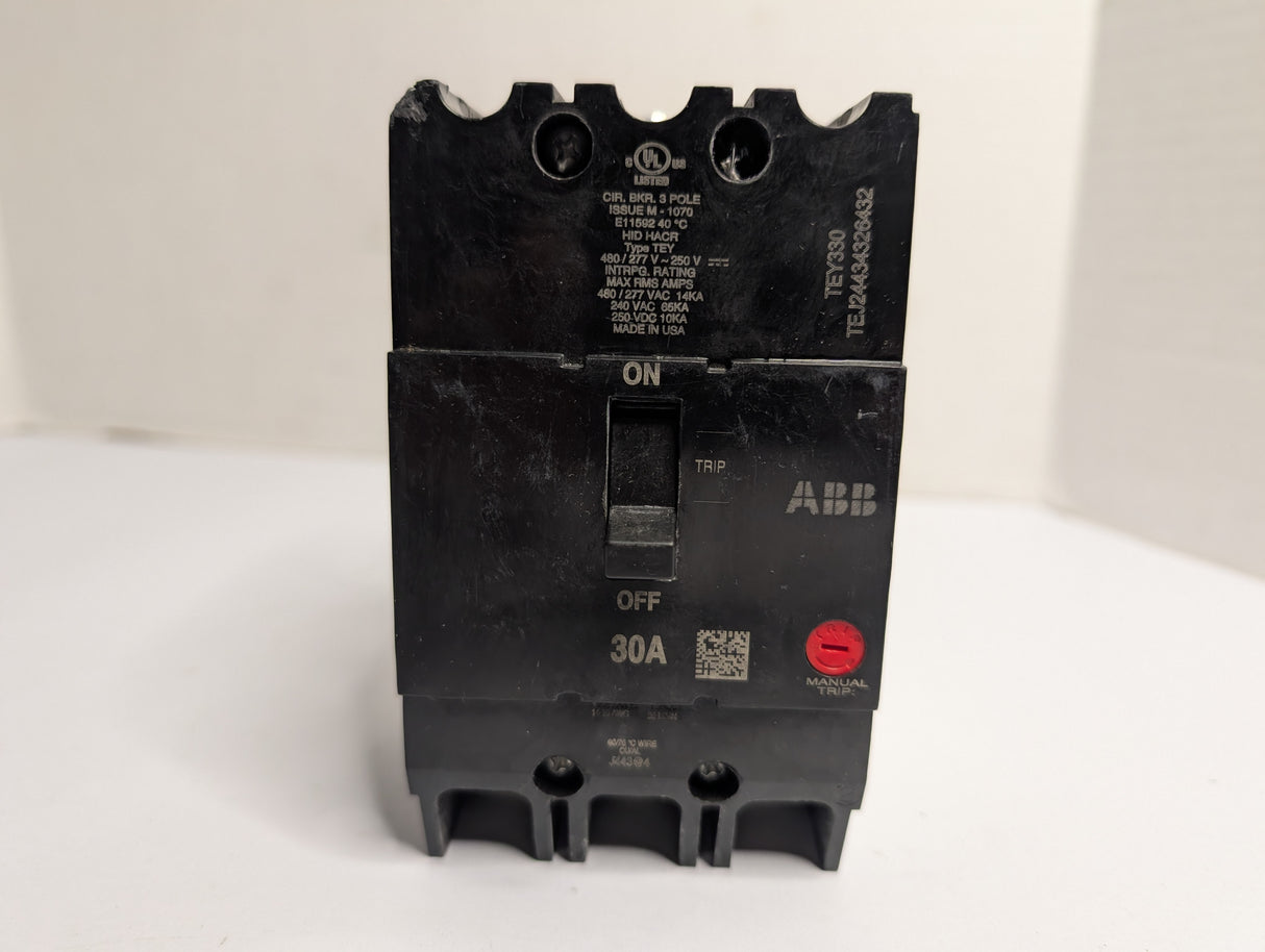 ABB - 30 AMP Lighting Panel Circuit Breaker - TEY330 - Used - Big Liquidators