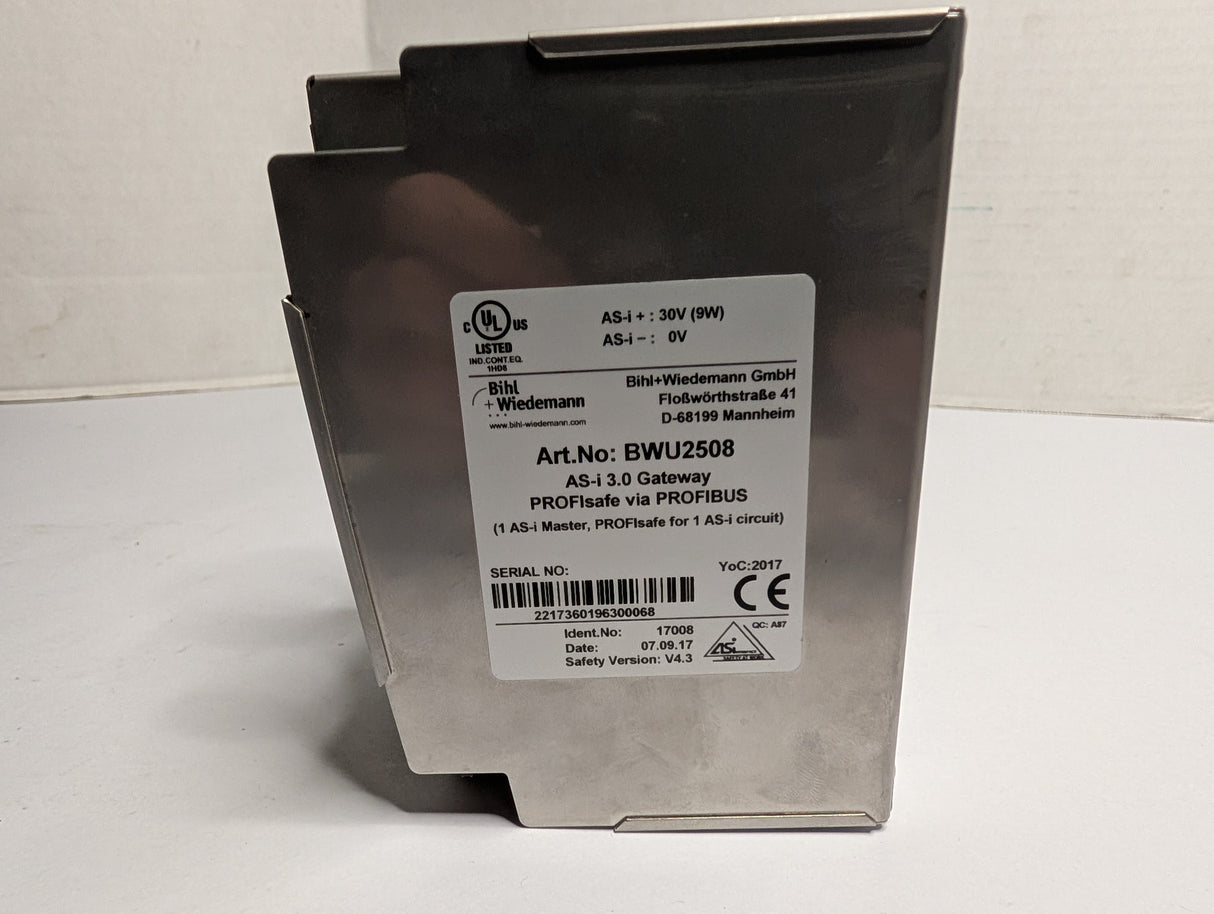 Bihl Wiedemenn - AS - i 3.0 Gateway - BWU2508 - New - Big Liquidators