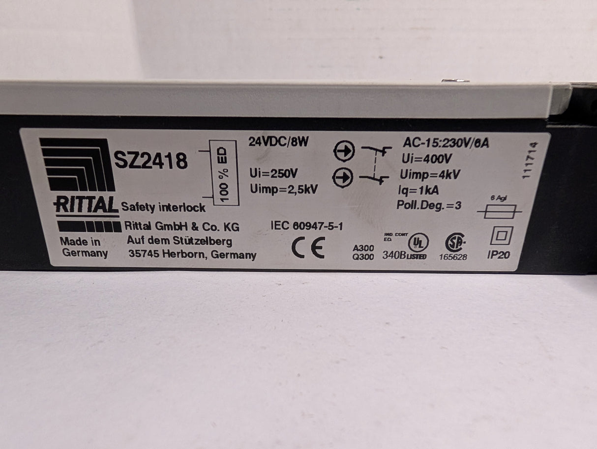 Rittal - Safety Interlock Switch - SZ2418 - Used - Big Liquidators