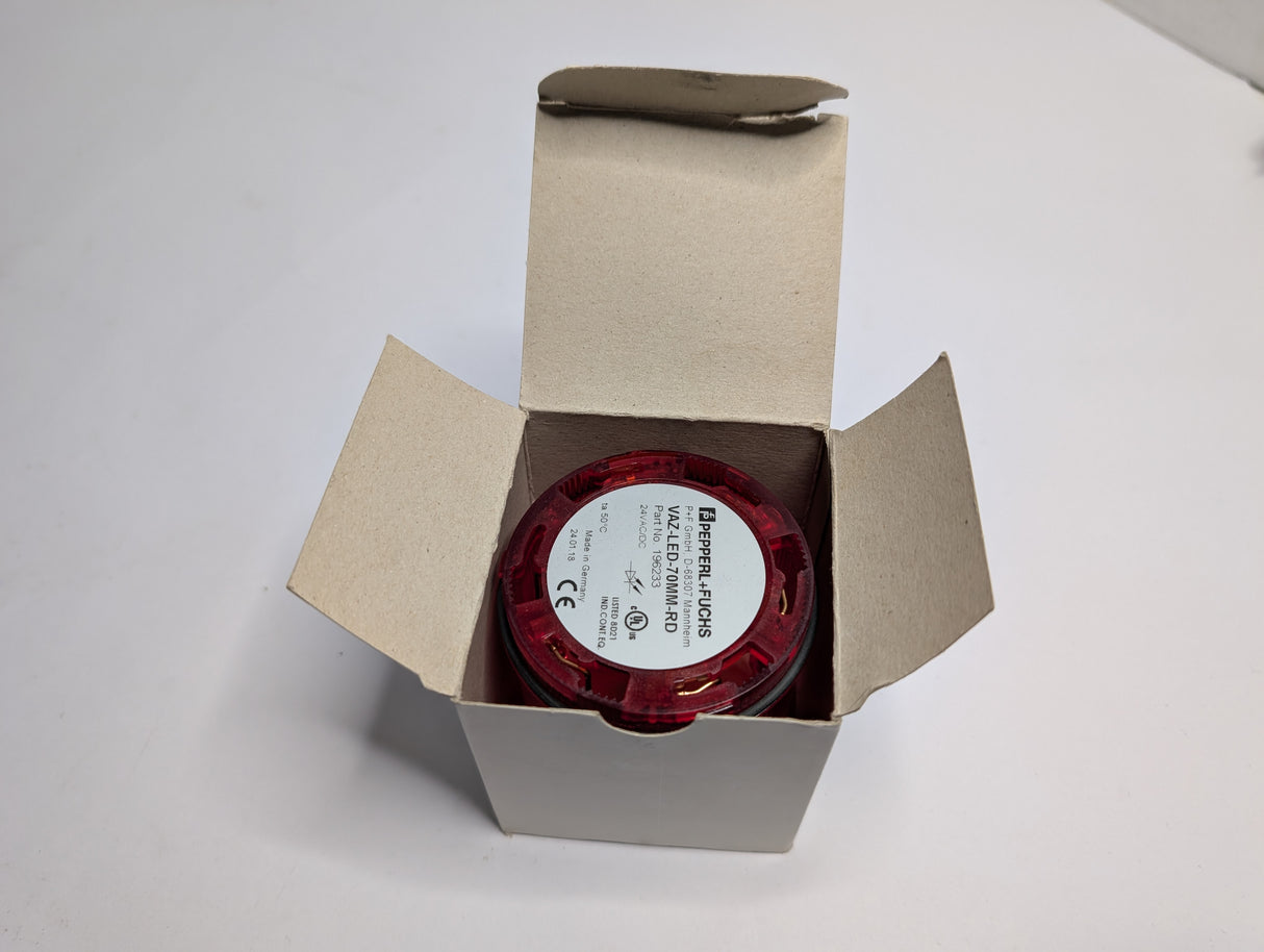 Pepperl+Fuchs - Red Stack Light - VAZ - LED - 70MM - RD - New - Big Liquidators