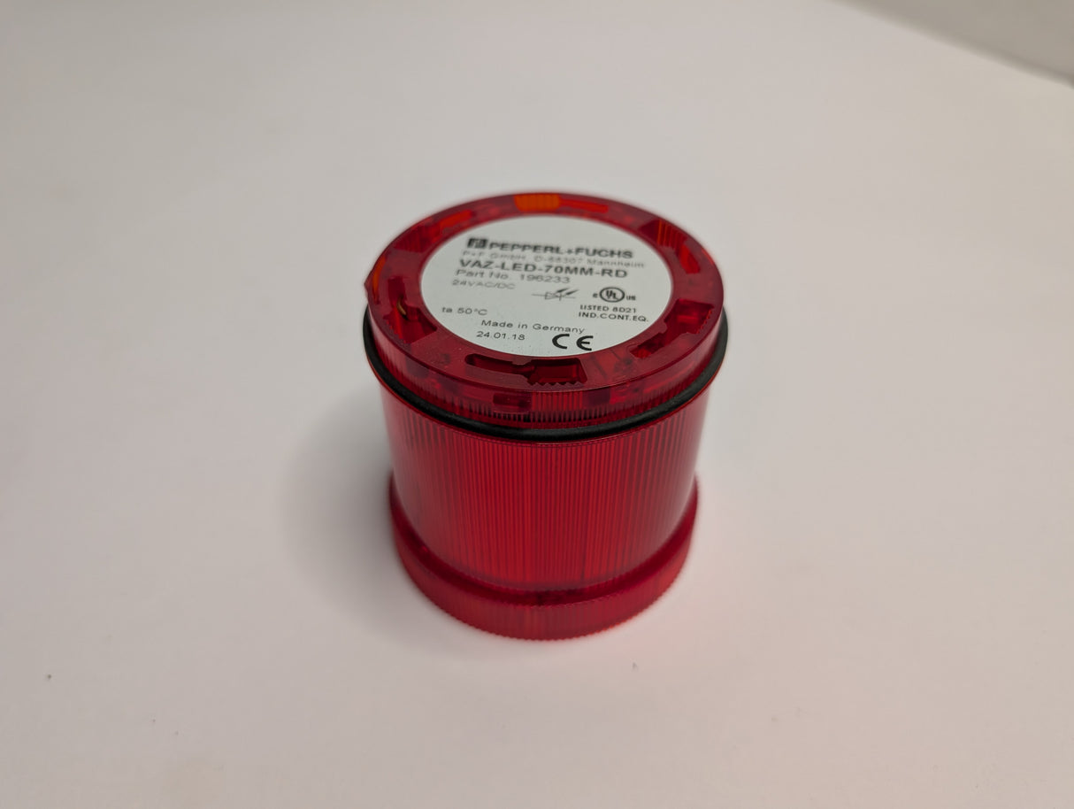 Pepperl+Fuchs - Red Stack Light - VAZ - LED - 70MM - RD - New - Big Liquidators