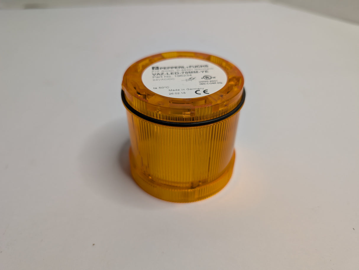 Pepperl+Fuchs - Yellow Stack Light - VAZ - LED - 70MM - YE - New - Big Liquidators