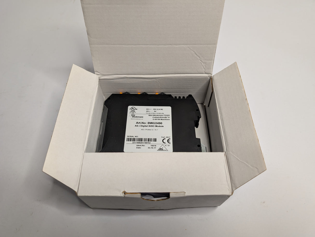 Bihl Wiedemann - ASi Digital I/O Module - BWU2490 - New - Big Liquidators