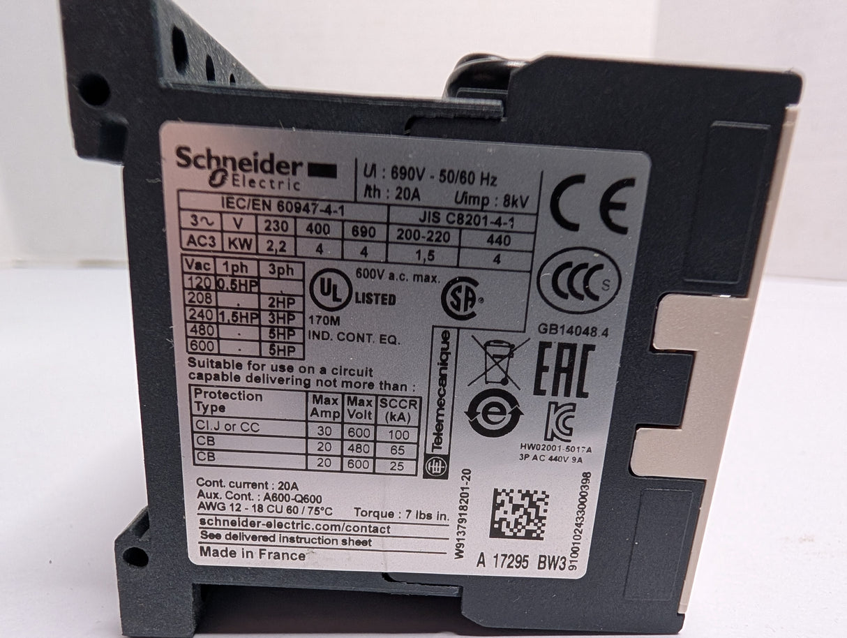 Schneider Electric - 24V DC Contactor - LP5K0910BW3 - New - Big Liquidators