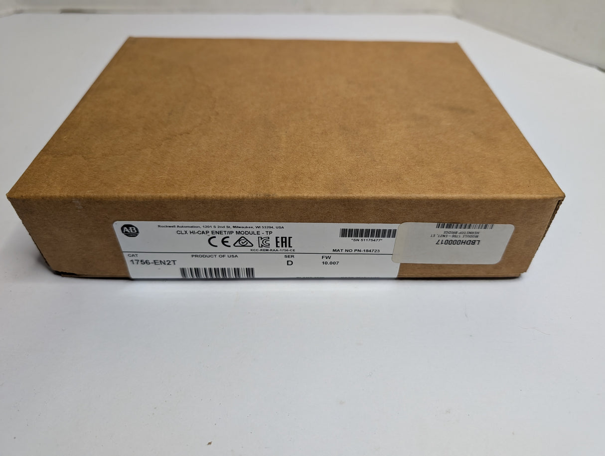 Allen Bradley - Ethernet 10 100M Interface Module - 1756 - EN2T - New - Big Liquidators