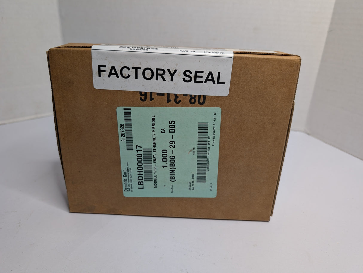 Allen Bradley - Ethernet 10 100M Interface Module - 1756 - EN2T - New - Big Liquidators