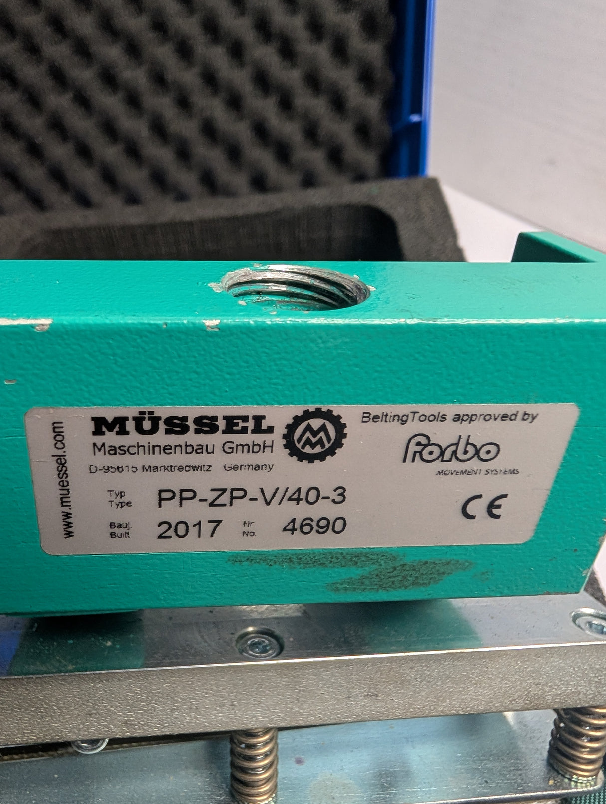 Forbo/Mussel - Belt Welding Kit for 30mm & 40mm - SMX - HC - 130/40 SK - Used - Big Liquidators