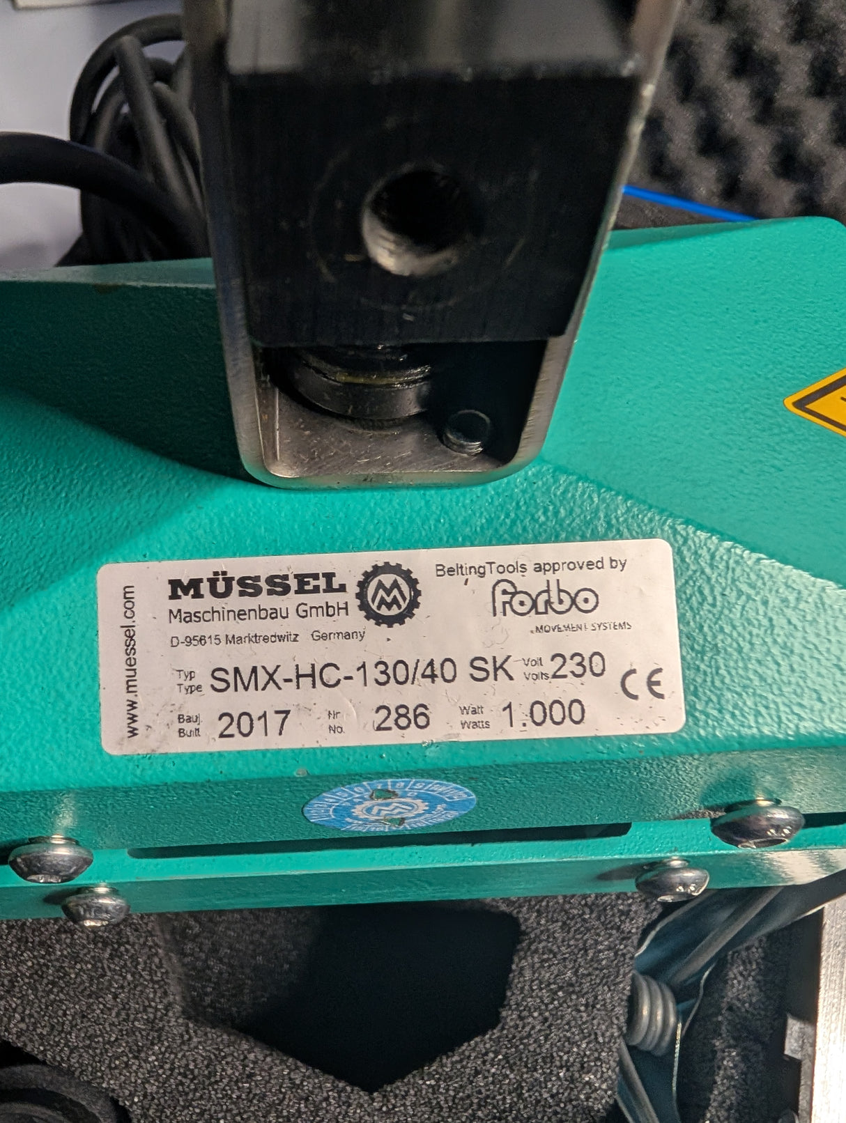 Forbo/Mussel - Belt Welding Kit for 30mm & 40mm - SMX - HC - 130/40 SK - Used - Big Liquidators