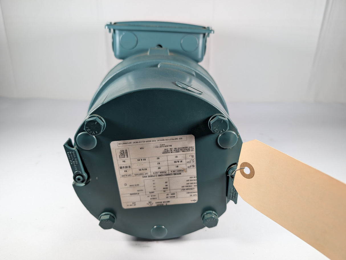 Baldor Reliance - 2 HP Electric Motor with D - Series Motor Break - VEBM3558T - D - Used - Big Liquidators