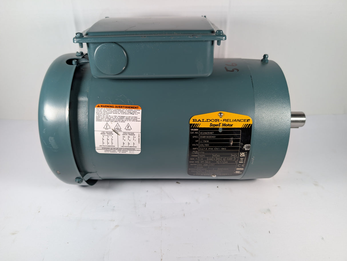 Baldor Reliance - 1 HP Electric Motor - VEUHM3546T - Used - Big Liquidators