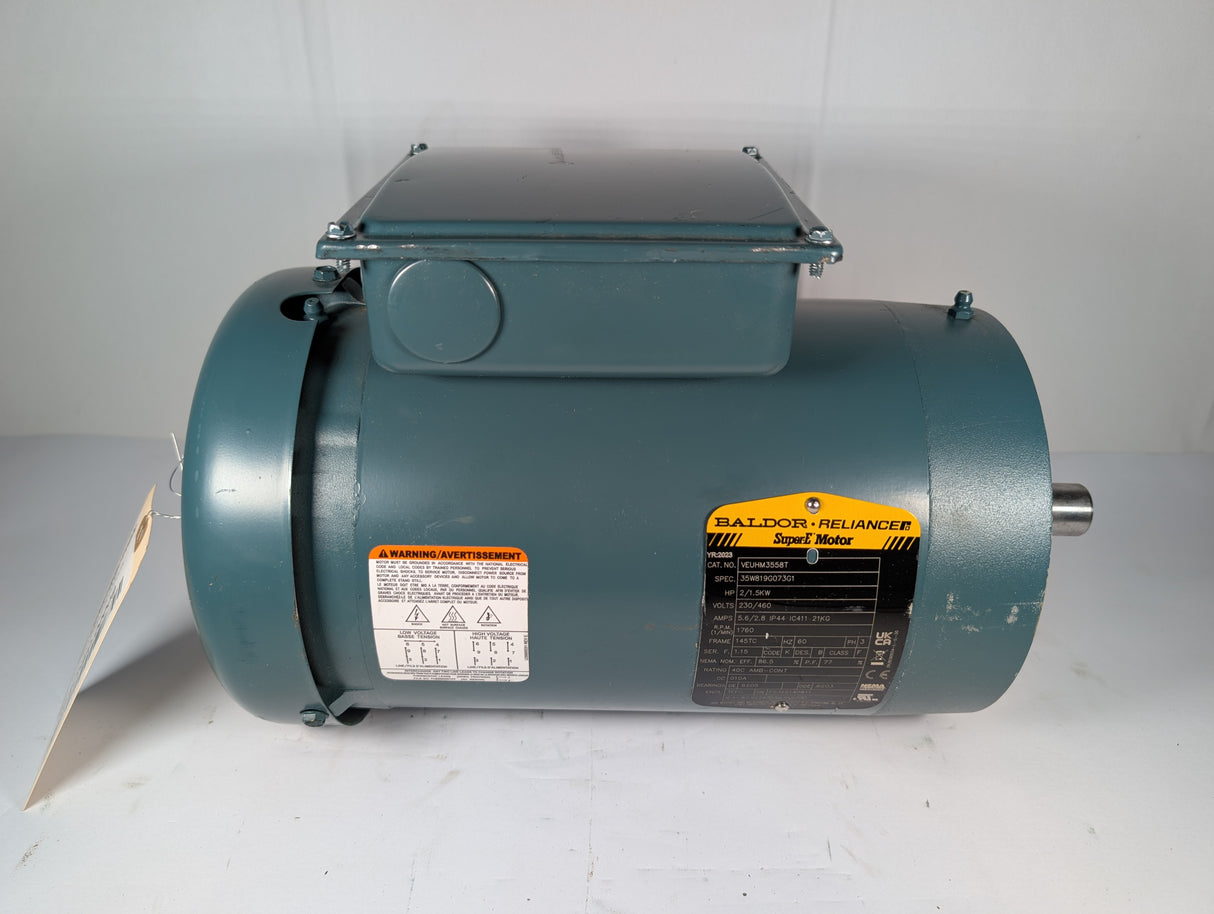 Baldor Reliance - 2 HP Electric Motor - VEUHM3558T - Used - Big Liquidators