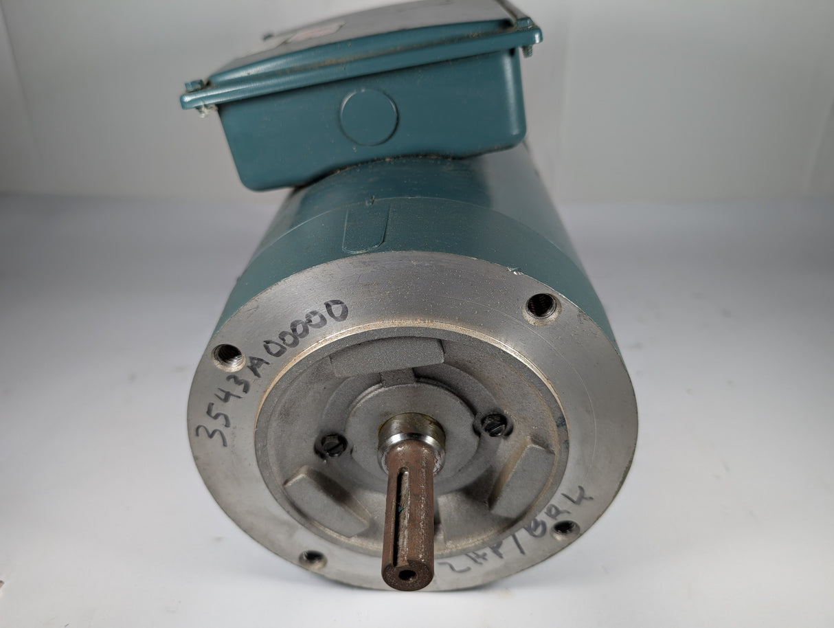 Baldor Reliacne - 0.5 HP Electric Motor with D - Series Motor Break - VBNM3538 - D - Used - Big Liquidators