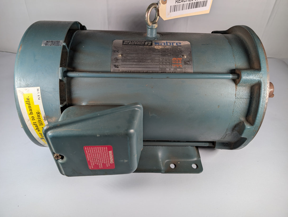 Reliance Electric - 5 HP Electric Motor - P18S3074 - Used - Big Liquidators