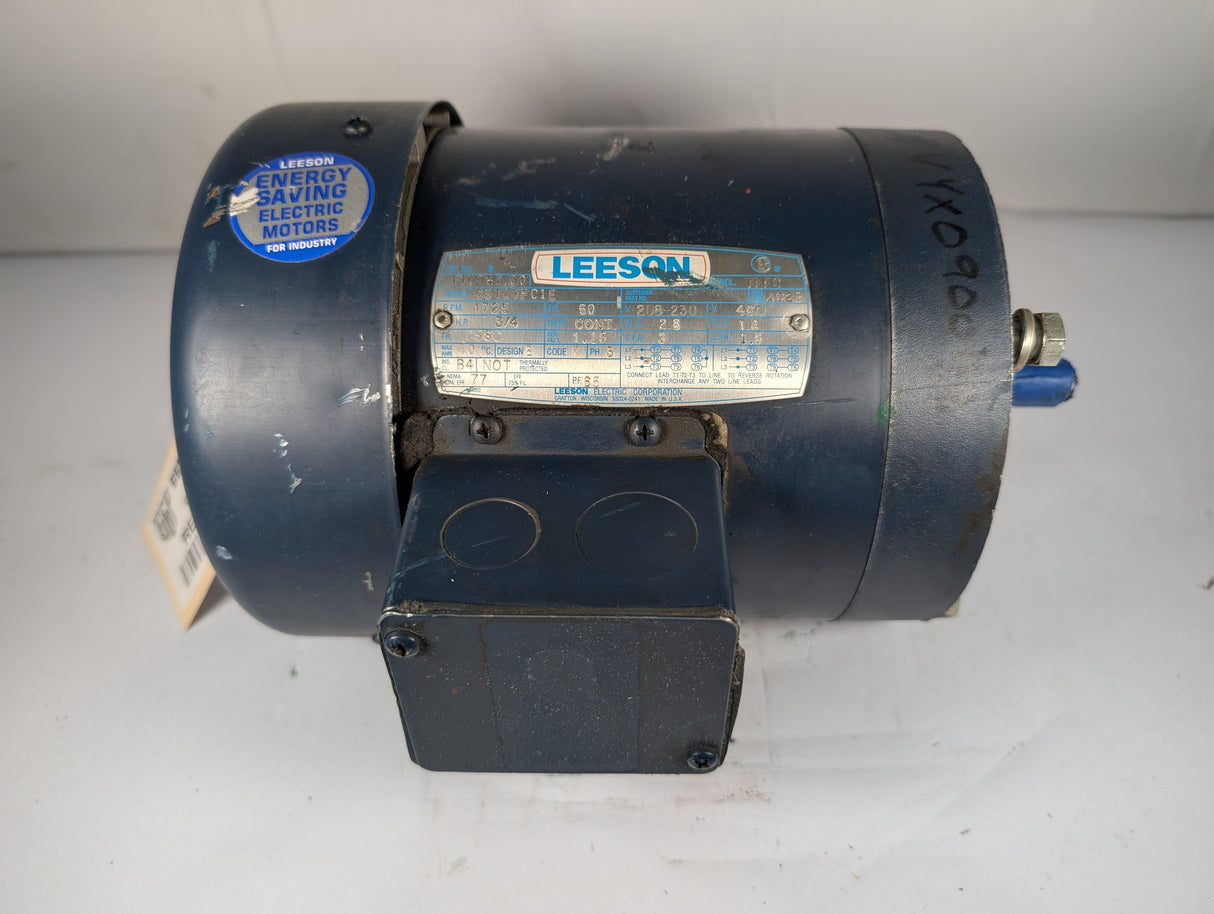 Leeson - 0.75 HP Electric Motor - C6T17FC1E - Used - Big Liquidators