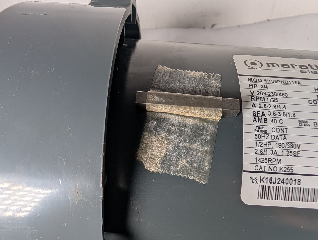 Marathon Electric - 0.75 HP Electric Motor - 5K36PNB116A - New - Big Liquidators