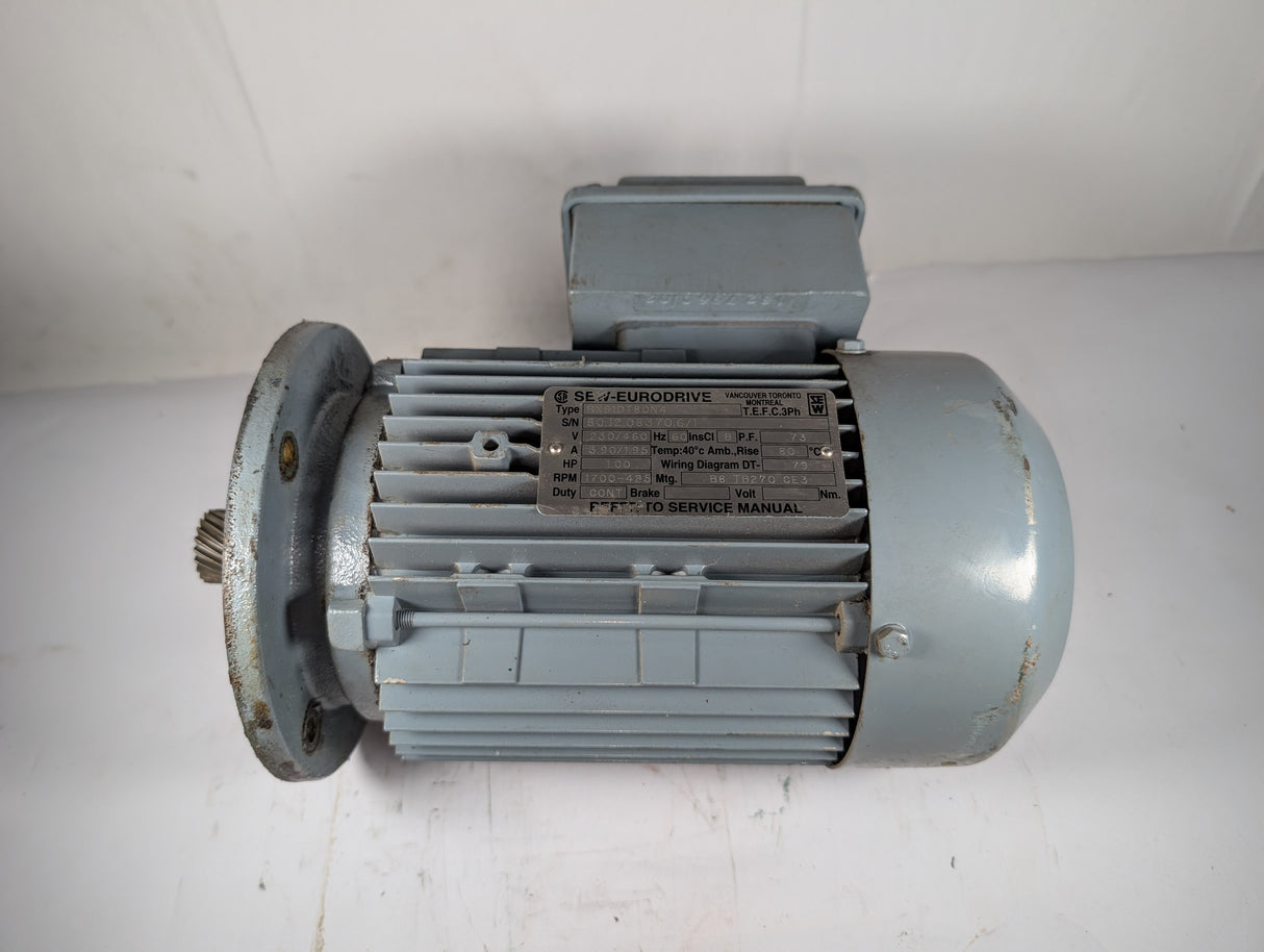 Sew - Eurodrive - 0.75 HP Electric Motor - RX61DT80K4 - Used - Big Liquidators
