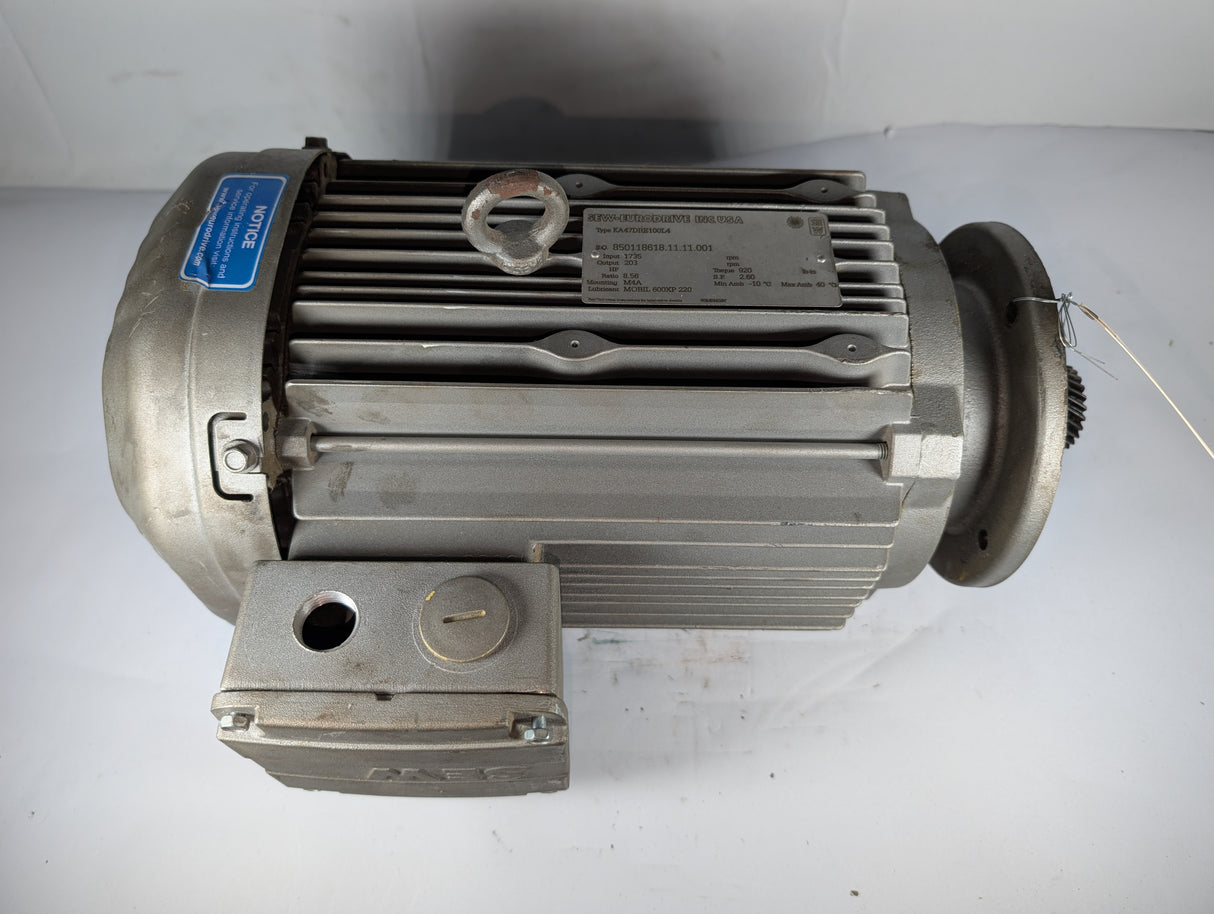 Sew - Eurodrive - Electric Motor - KA47DRE100L4 - Used - Big Liquidators