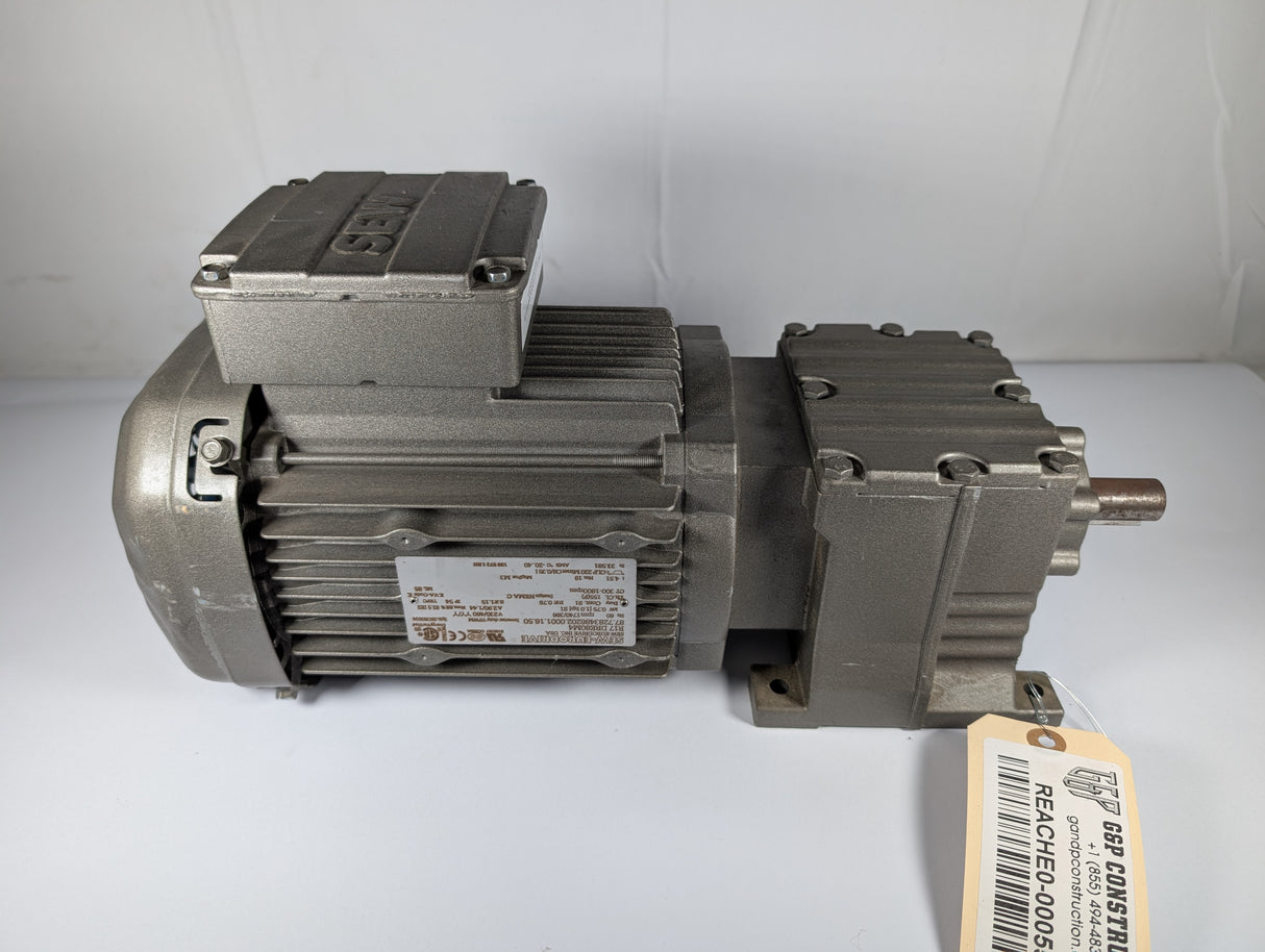 Sew - Eurodrive - 1 HP Electric Motor - R17 DRE80M4 - Used - Big Liquidators
