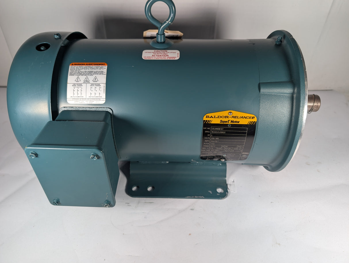 Baldor Reliance - 5 HP Electric Motor - CEUHM3615T - Used - Big Liquidators