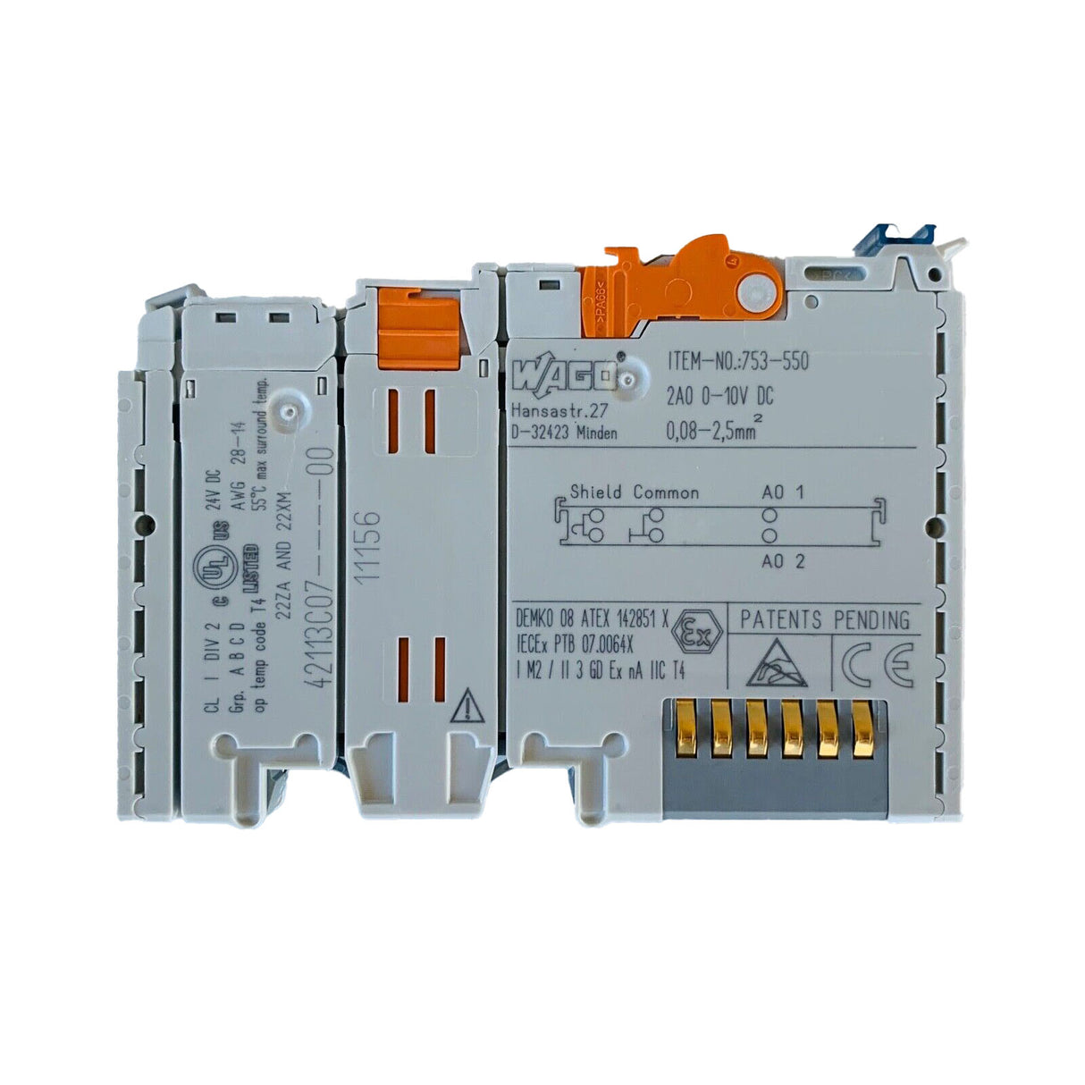 WAGO - 753-550 - 2-channel analog output - NEW
