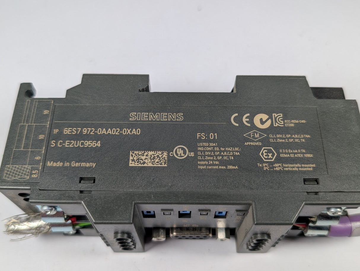 Siemens - RS485 Reapeater for PROFIBUS - 6ES7 972 - 0AA02 - 0XA0 - Used - Big Liquidators