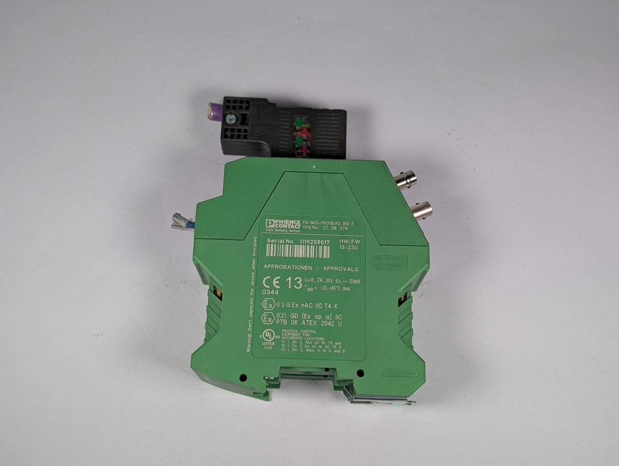Phoenix Contact - FO Converter - PSI - MOS - PROFIB/FO 850 E - Used - Big Liquidators