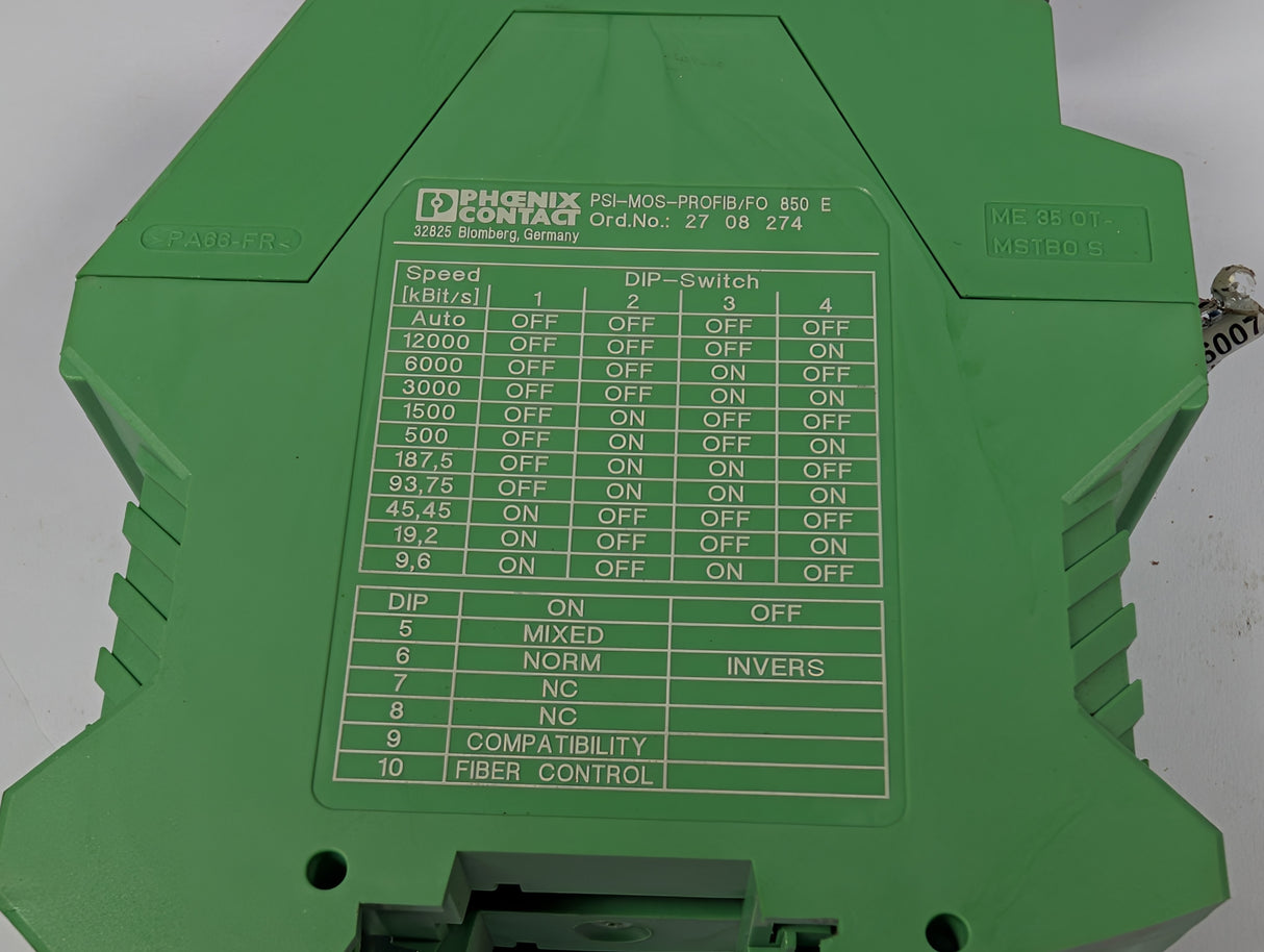 Phoenix Contact - FO Converter - PSI - MOS - PROFIB/FO 850 E - Used - Big Liquidators