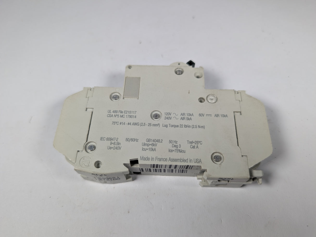 Schneider Electric - 2 Amp Miniature Circuit Breaker - C60 2A - Used - Big Liquidators