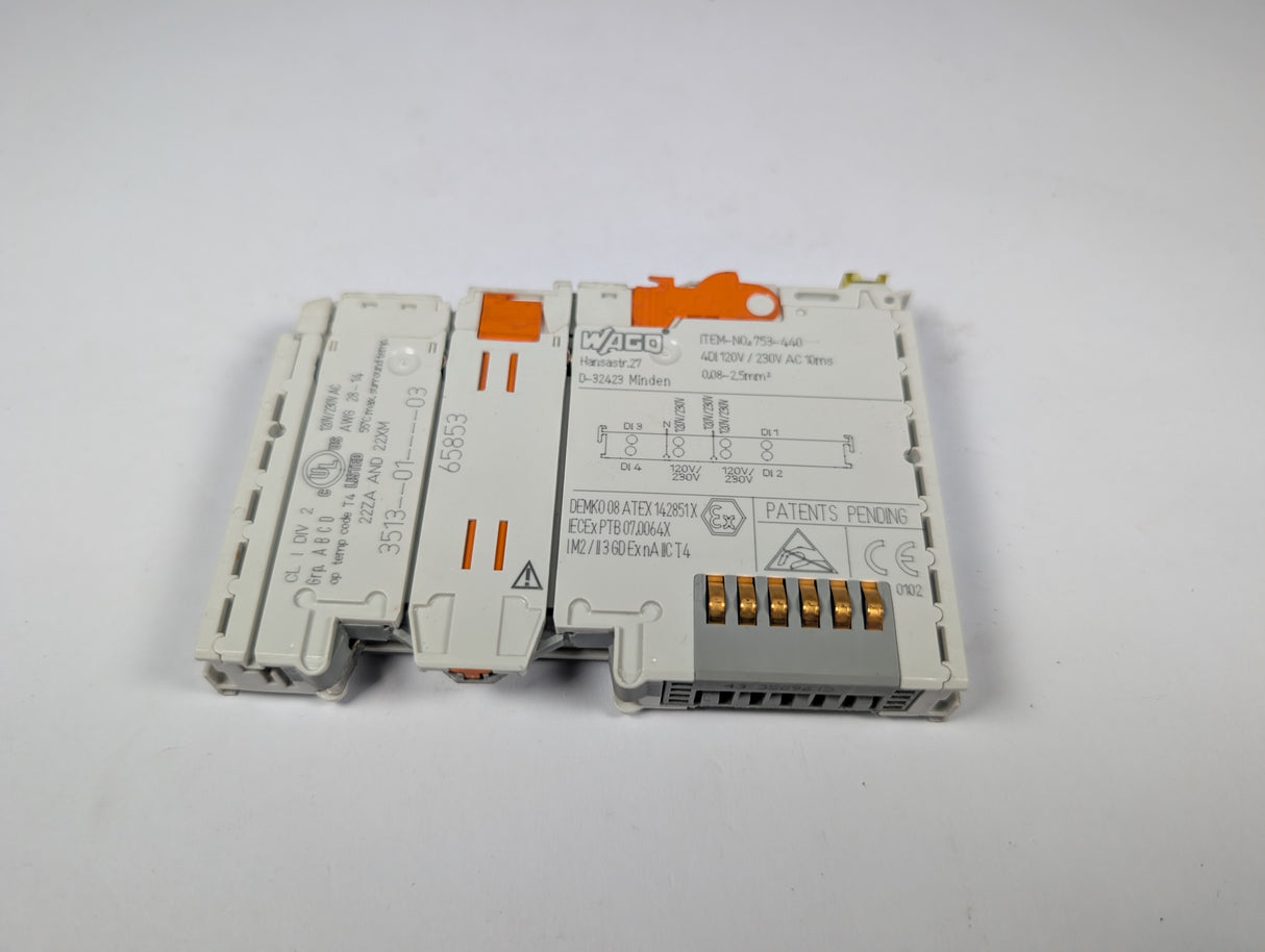 Wago - 4 - Channel Digital Input - 753 - 440 - Used - Big Liquidators