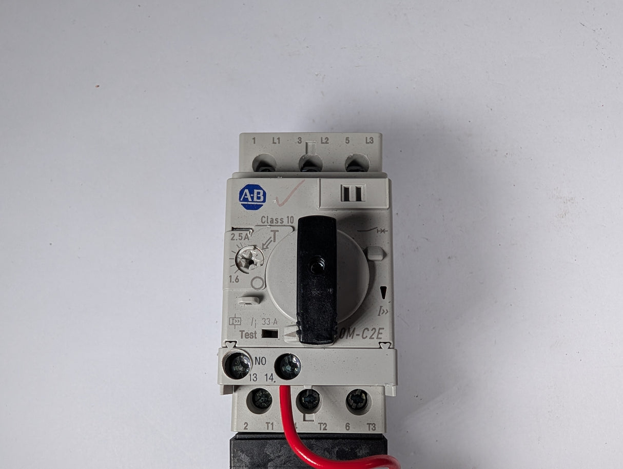 Allen Bradley - 32 Amp Circuit Breaker with Miniature Contactor - 140M - C2E - B25 w/100 - K05*10 - Used - Big Liquidators