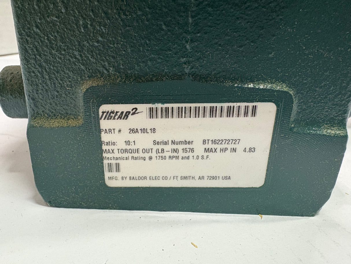 Dodge Tigear - 10:1 Gear Reducer - 26A10L18 - New - Big Liquidators