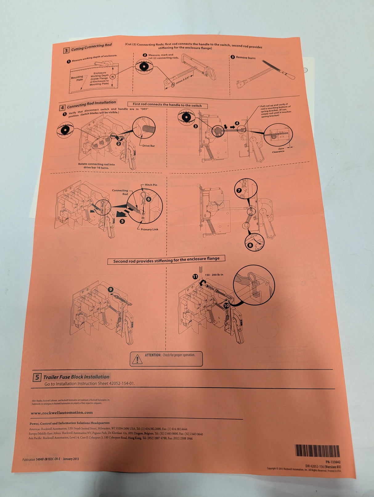 Allen Bradley - Variable Depth Disconnect Switch - Bulletin 1494V - New - Big Liquidators