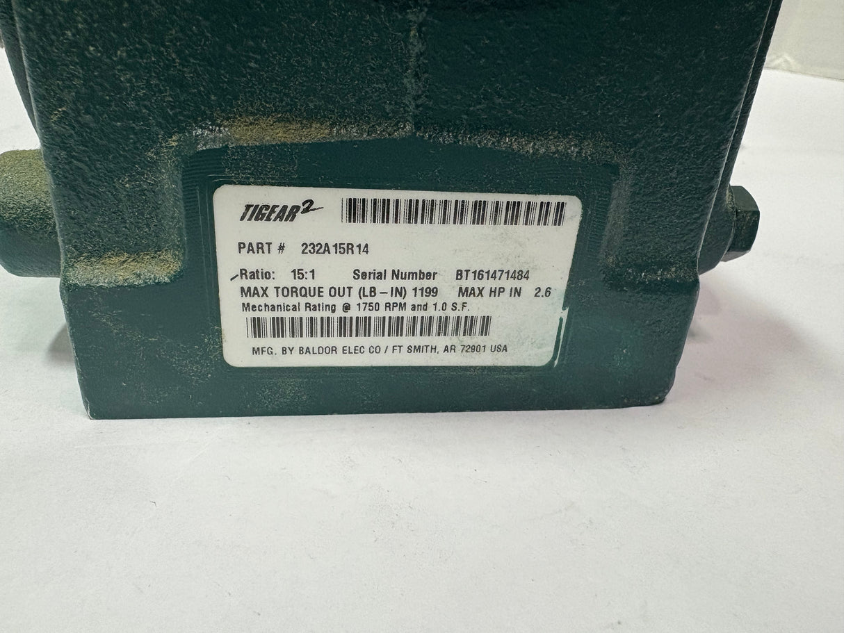 Dodge Tigear - 15:1 Gear Reducer - 232A15R14 - Used - Big Liquidators