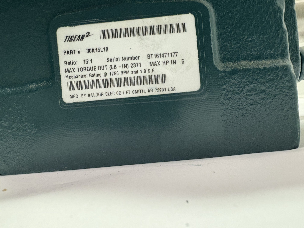 Dodge Tigear - 2 15:1 Reducer - 30A15L18 - Used - Big Liquidators