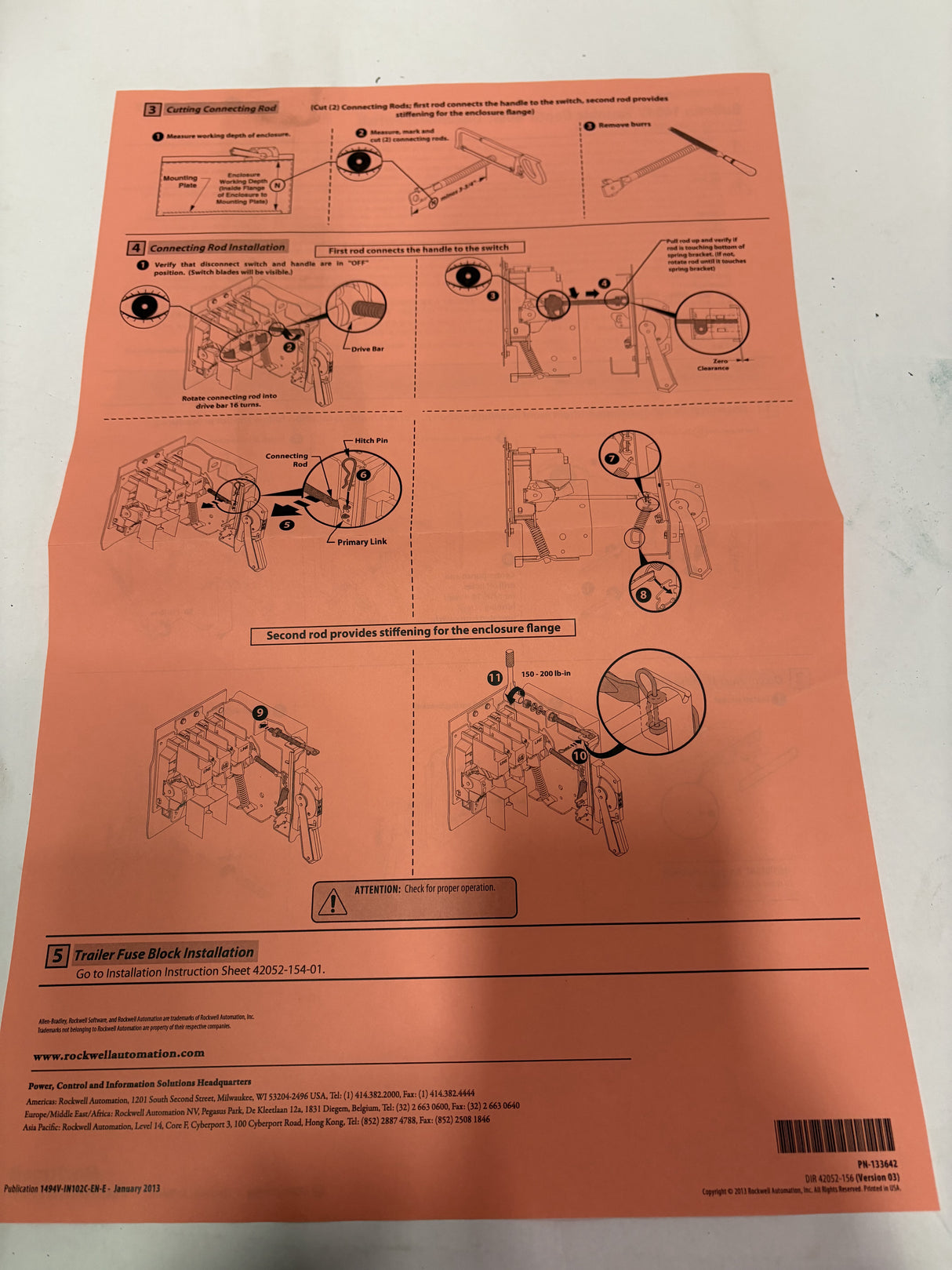 Allen Bradley - Variable Depth Disconnect Switch - 1494V - DS400 - NP D - New - Big Liquidators