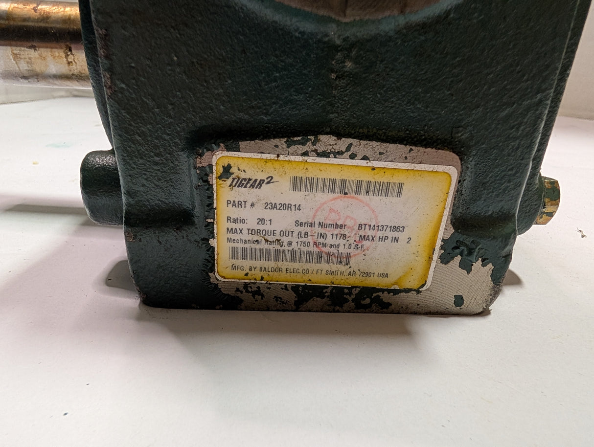 Dodge Tigear - 20:1 Gear Reducer - 23A20R14 - Used - Big Liquidators