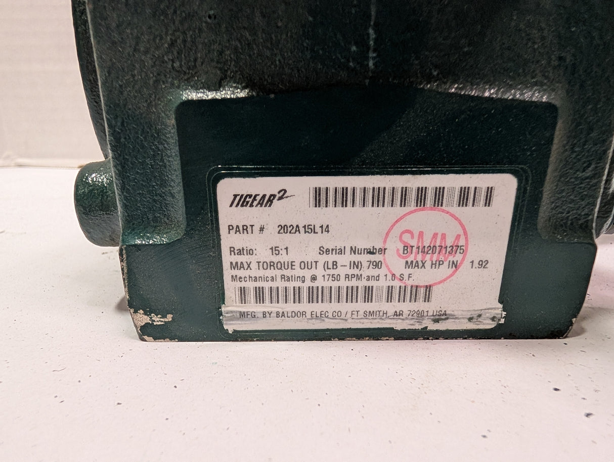 Dodge Tigear - 15:1 Gear Reducer - 202A15L14 - Used - Big Liquidators