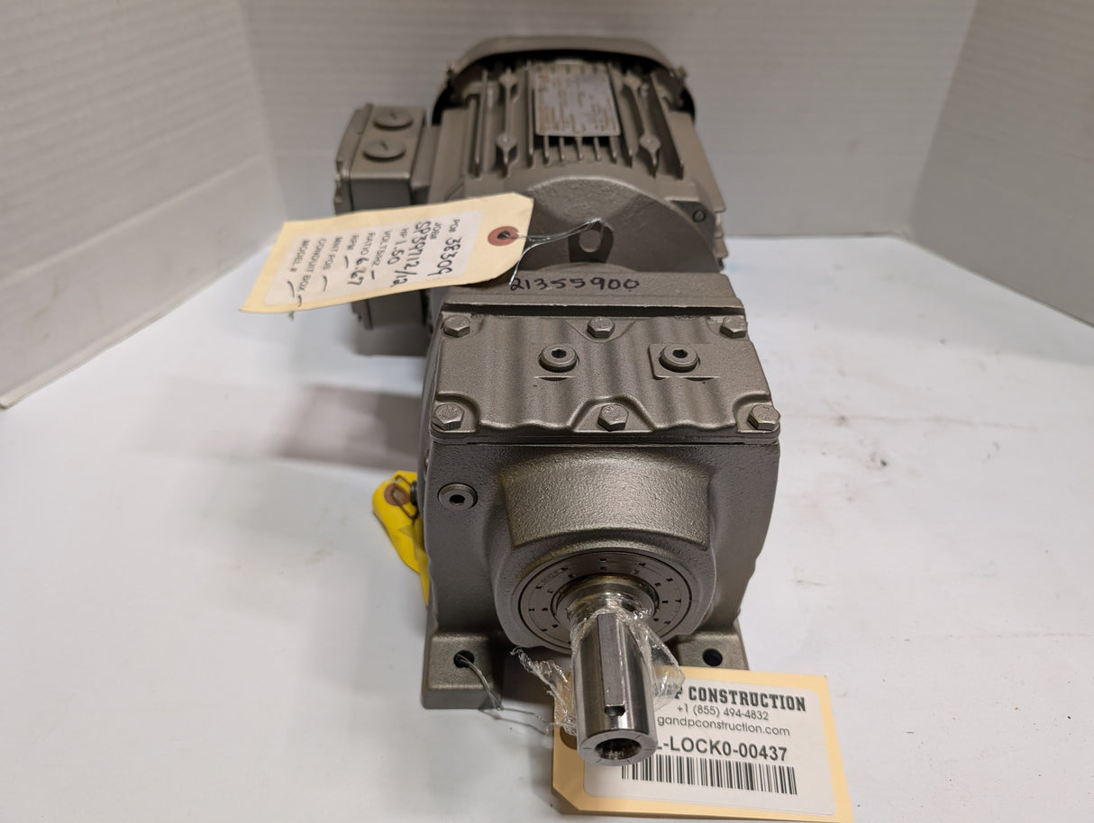 Sew - Eurodrive - 1.5 HP Electric Motor - R37DRE90M4/LN - Used - Big Liquidators