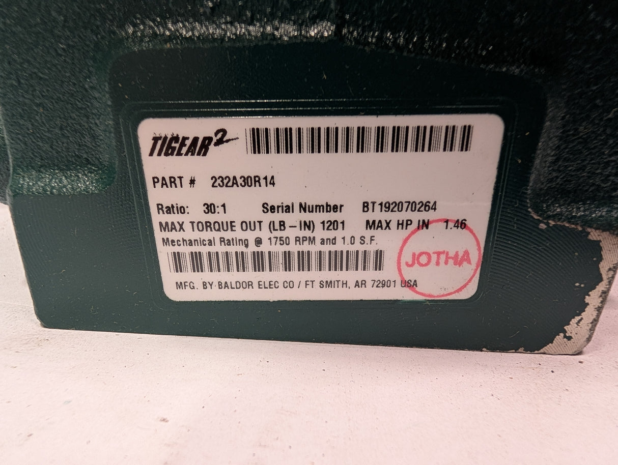 Dodge Tigear - 30:1 Gear Reducer - 232A30R14 - New - Big Liquidators