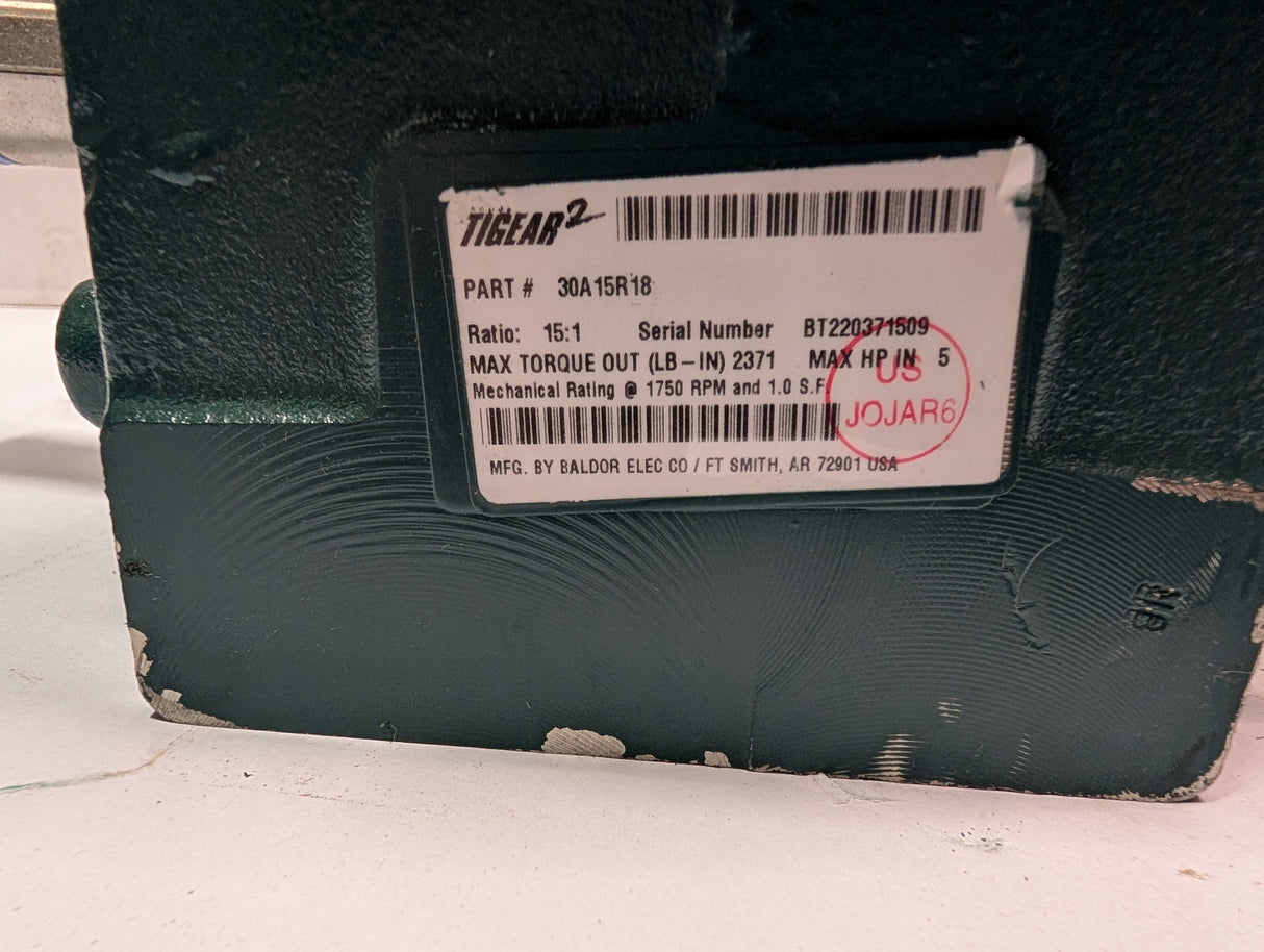 Dodge Tigear - 15:1 Gear Reducer - 30A15R18 - Used - Big Liquidators