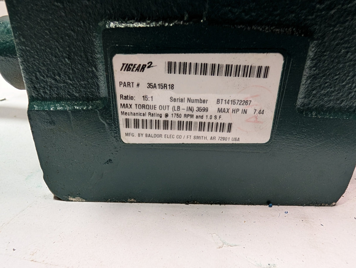 Dodge Tigear - 15:1 Gear Reducer - 35A15R18 - Used - Big Liquidators