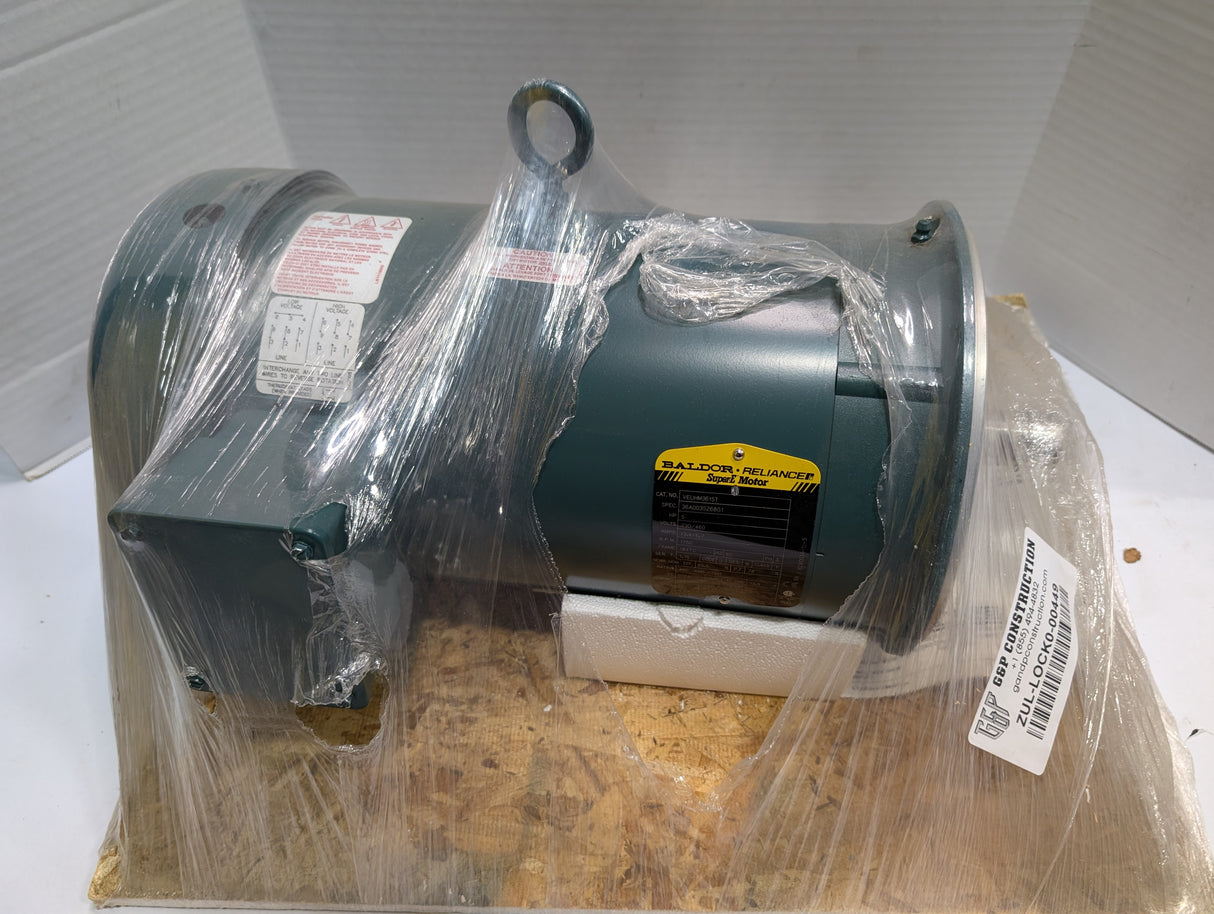 Baldor Reliance - 5 HP Electric Motor - VEUHM3615T - New - Big Liquidators