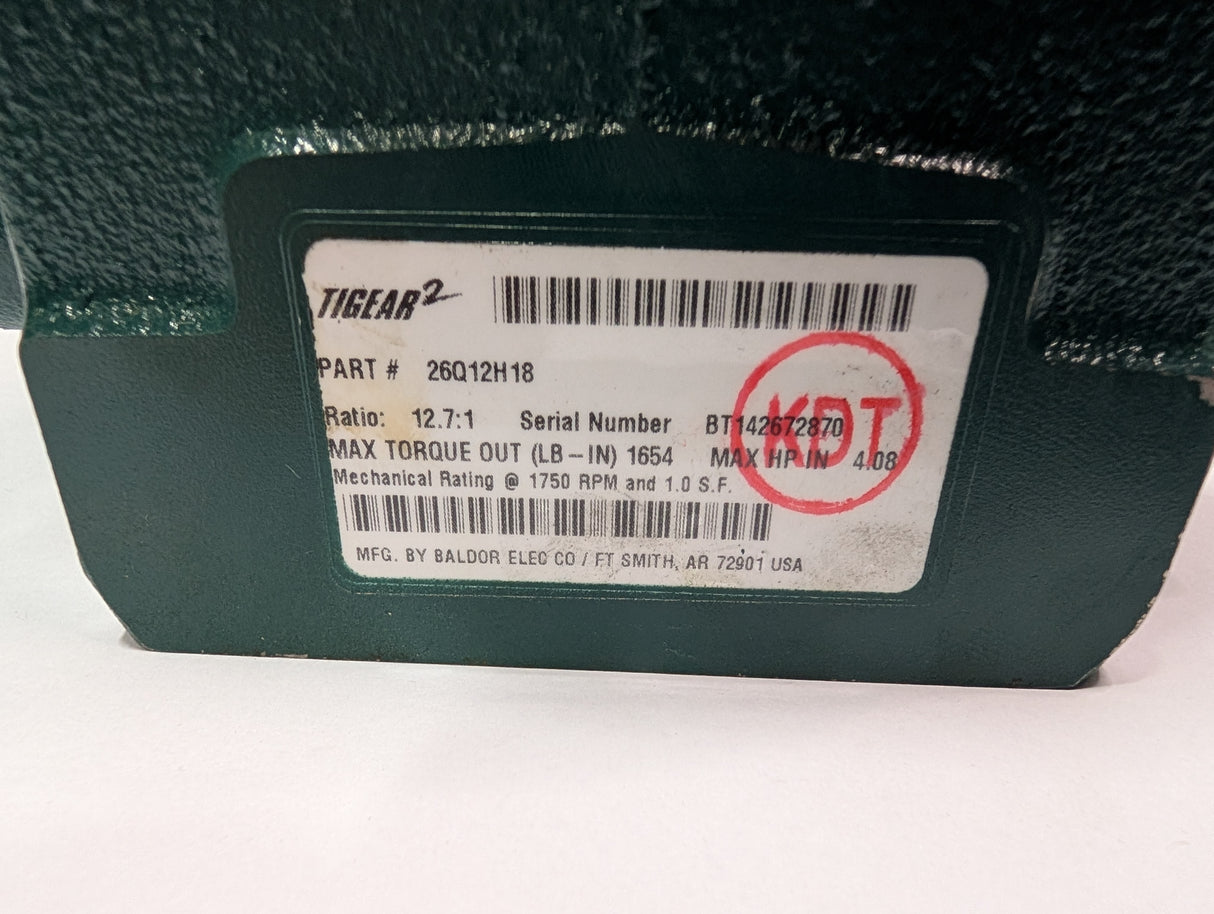 Dodge Tigear - 12.7:1 Gear Reducer - 26Q12H18 - New - Big Liquidators