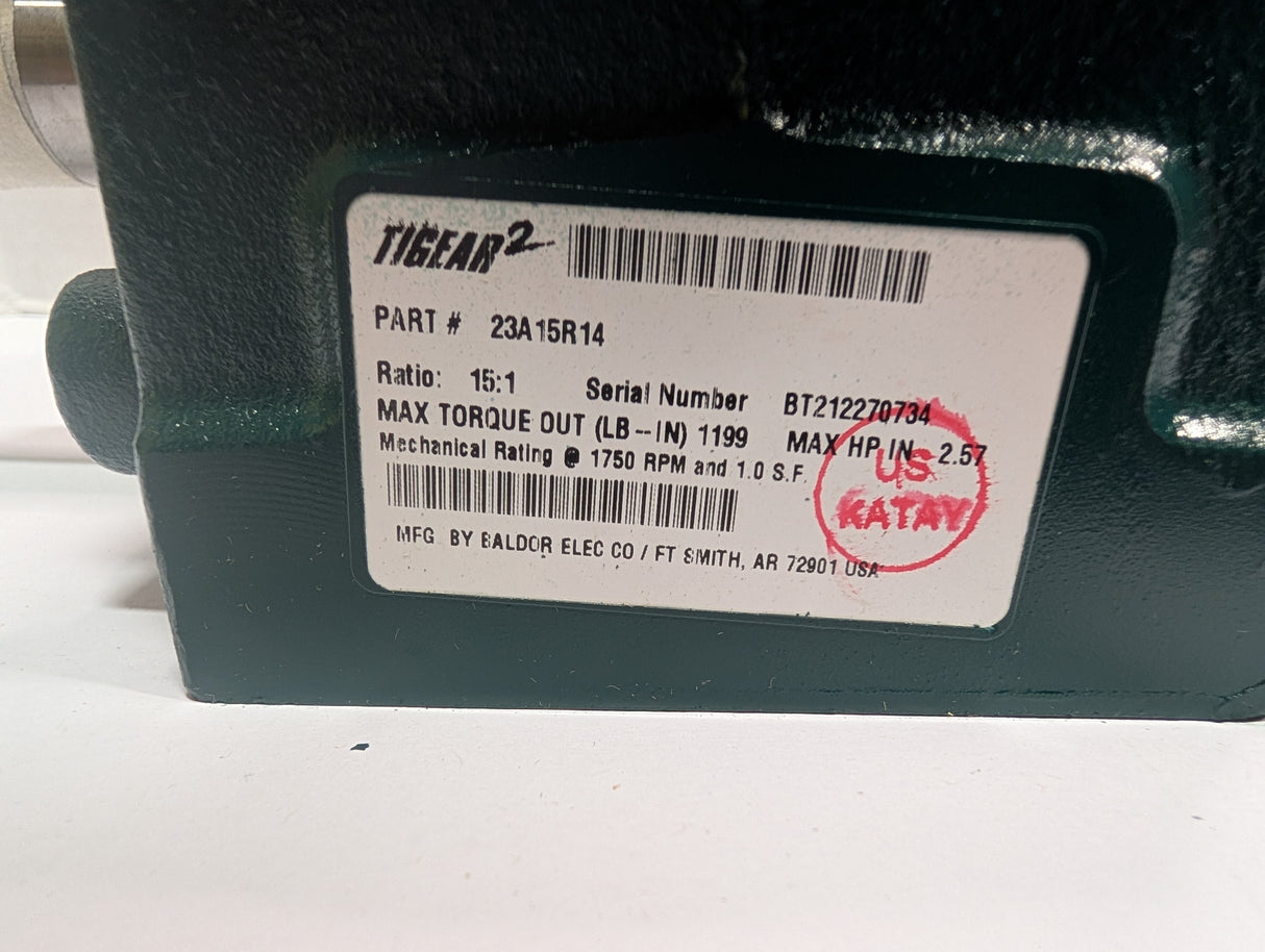 Dodge Tigear - 15:1 Gear Reducer - 23A15R14 - New - Big Liquidators