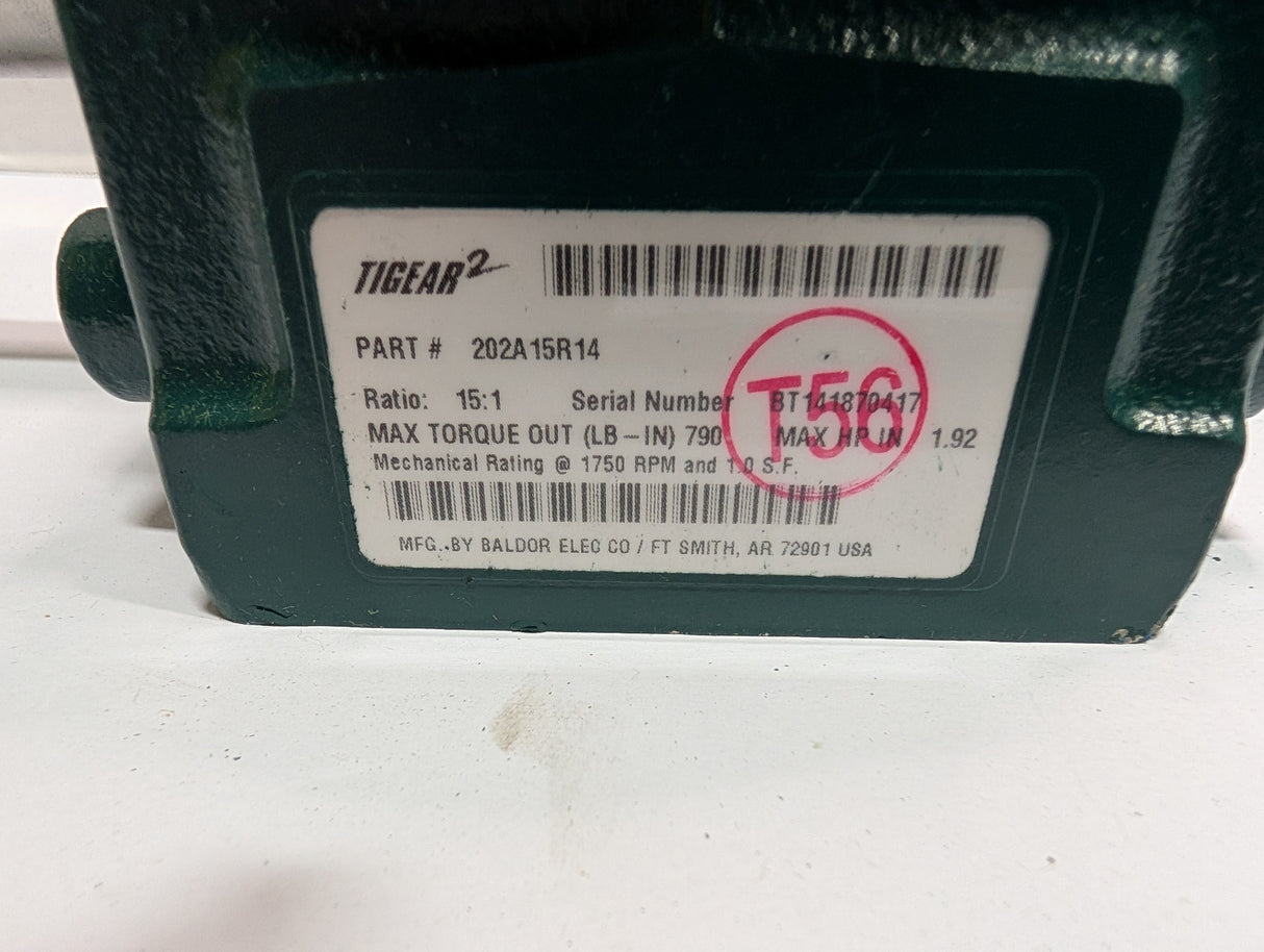 Dodge Tigear - 15:1 Gear Reducer - 202A15R14 - Used - Big Liquidators