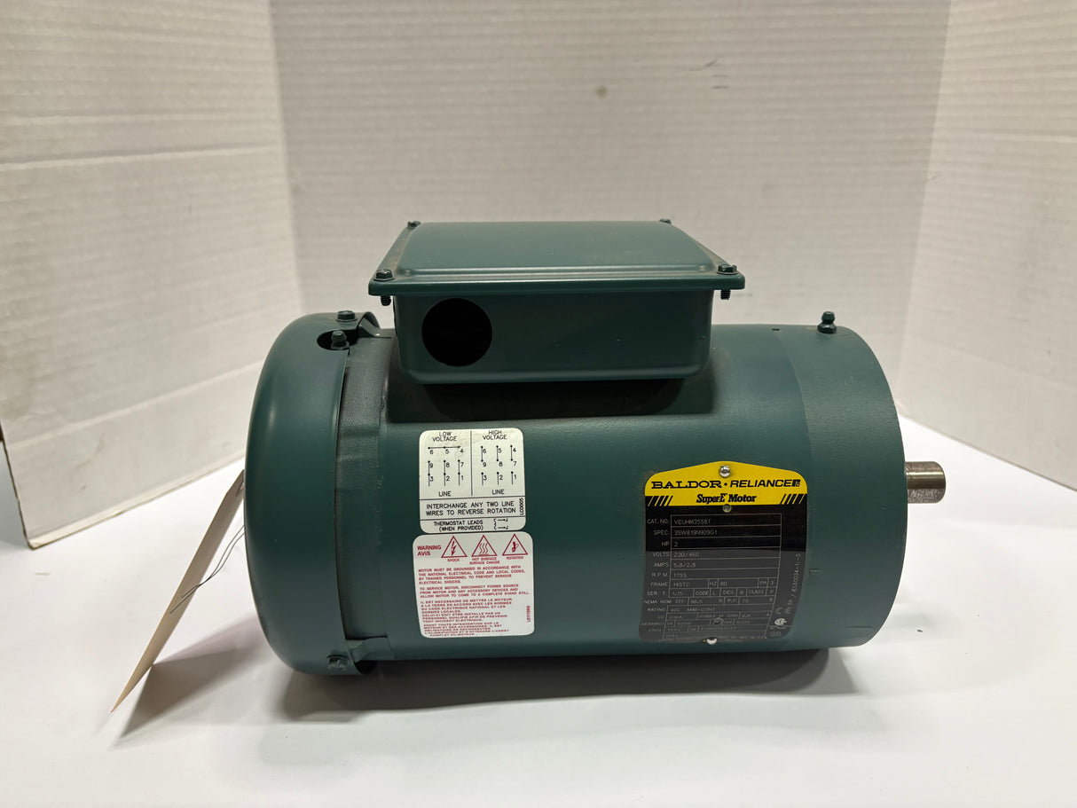 Baldor Reliance - 2 HP Electric Motor - VEUHM3558T - Used - Big Liquidators