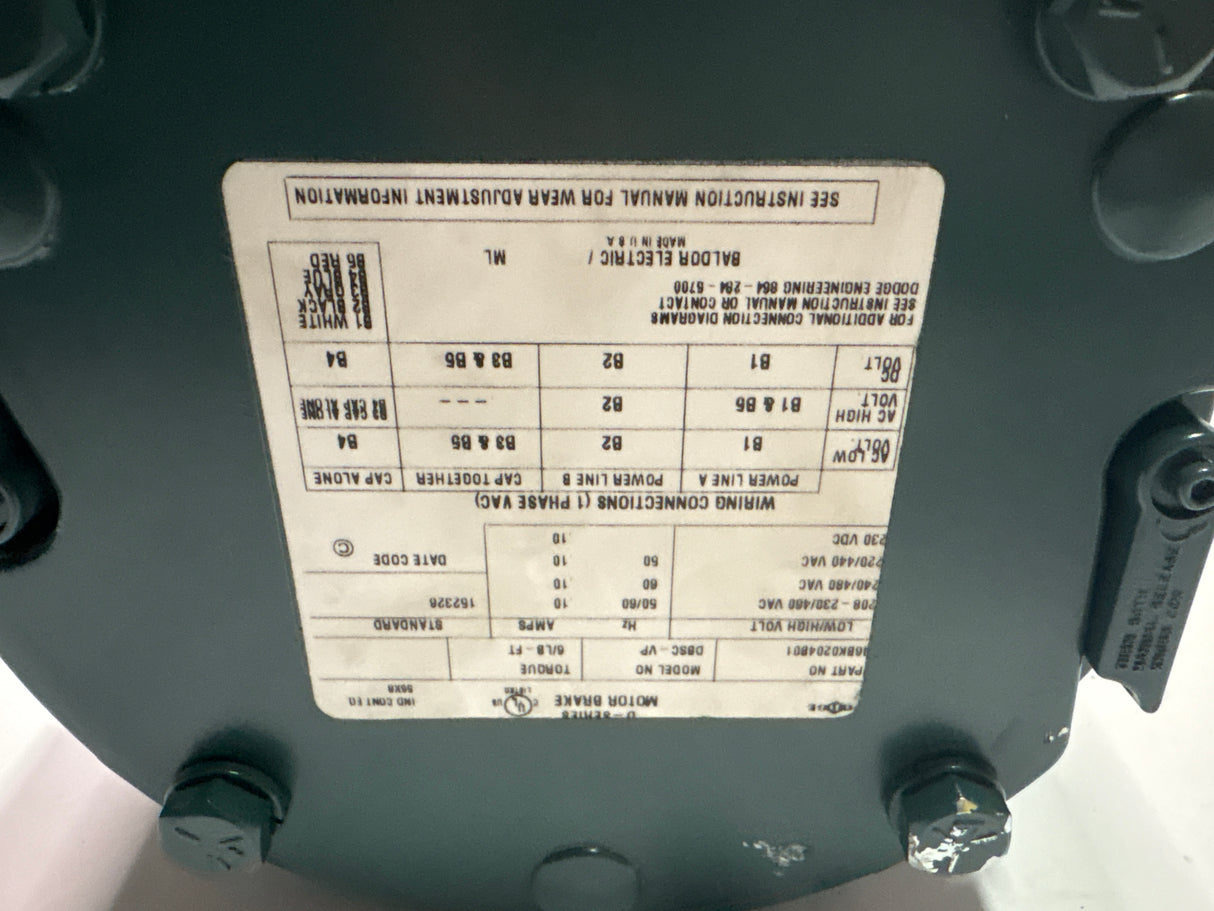 Baldor Reliance - 0.75 HP Electric Motor - VBM3542 - D - Used - Big Liquidators