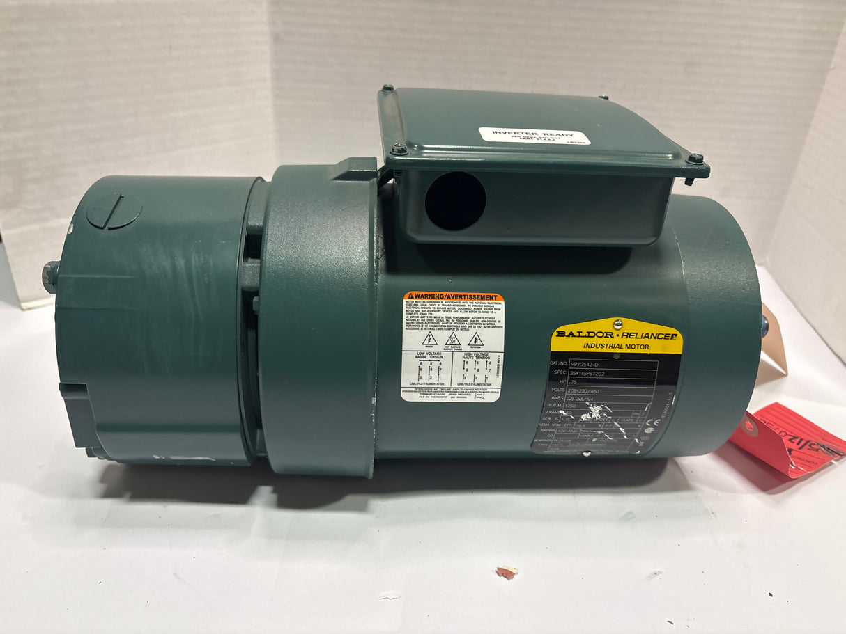 Baldor Reliance - 0.75 HP Electric Motor - VBM3542 - D - Used - Big Liquidators