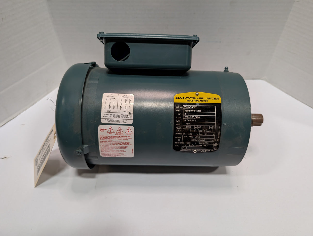 Baldor Reliance - 2 HP Electric Motor - VUHM3558T - Used - Big Liquidators