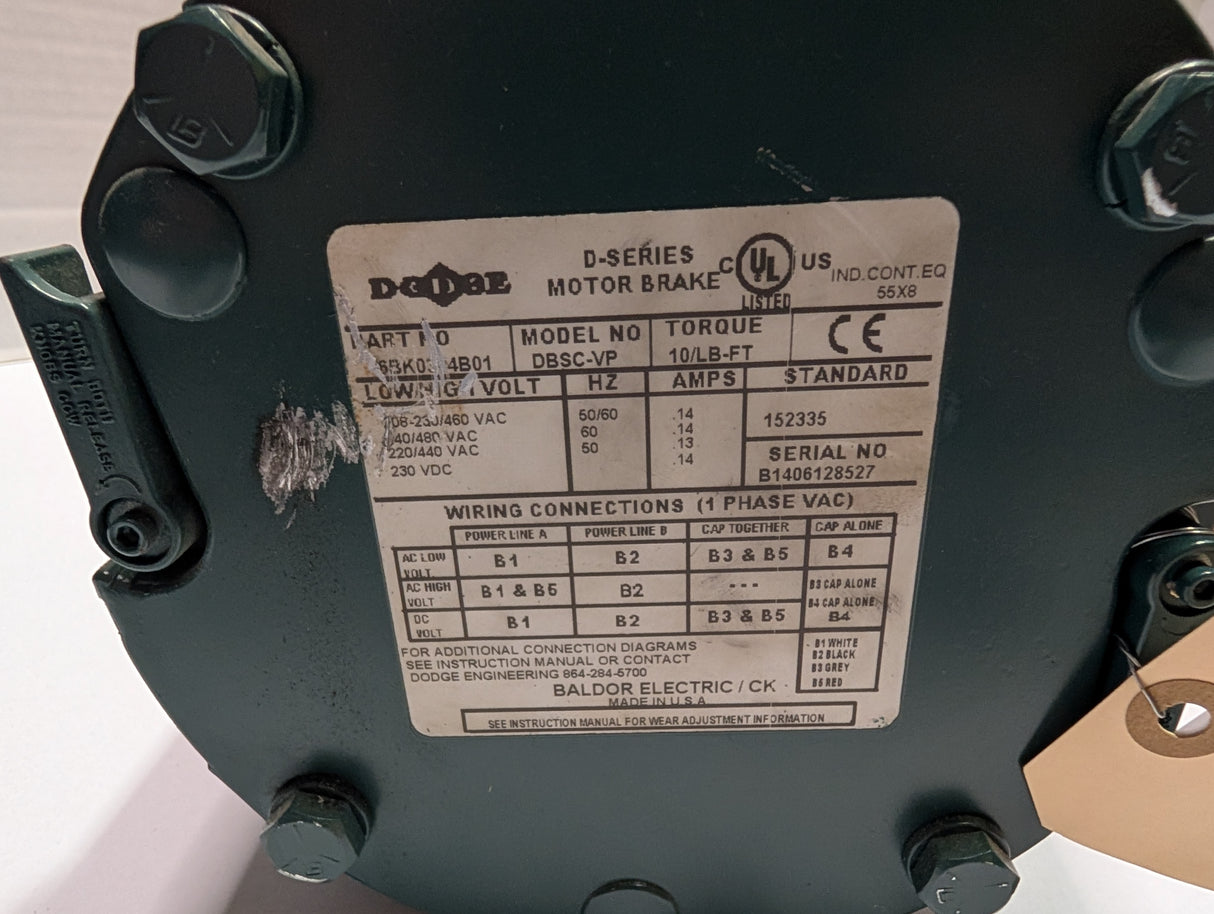 Baldor Reliance - 2 HP Electric Motor - VBM3558T - D - Used - Big Liquidators